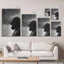 Gorilla Roaring In A Thunder Storm, Framed Canvas Print, Cool Wall Art, Ape Art