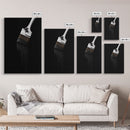 Dripping Paint Brush Wall Art, Black Paint, Brush Wall Decor, Minimalist Print. Wall Decor, Canvas Art, Wall Art, Framed Canvas Wall Decor