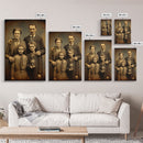 Horror Art Print, Creepy Wall Art, Horror Decor, Skeleton Wall Art, Dark Art, Canvas Print, Wall Art, Vertical Print, Home Decor, Wall Decor