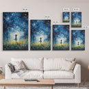 Firefly Art, Fantasy Art, Girl In Forest, Teen Girl Room Decor, Canvas Print, Wall Art, Vertical Print, Unique Wall Decor, Engagement Gift