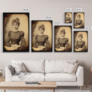 Victorian Portrait, Victorian Photos, Antique Photograph, Canvas Print, Wall Art, Vertical Print, Victorian Print, Victorian Home Decor