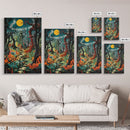 Halloween Wall Art, Spooky Room Decor, Creepy Wall Art, Canvas Print, Wall Art, Vertical Print, Horror Home Decor, Ghost Art Print