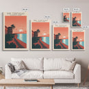 Dry Tortugas National Park Travel Poster Print, Canvas Print Wall Art, Florida Travel Art, Midcentury Modern Travel Decor, MCM Wall Art