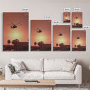 Helicopter, Chopper, Aviation Art, Helicopter Gifts, Canvas Print, Wall Hanging, Portrait Art, House Wall Art, Family Room Art, RV Decor