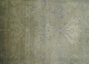 2x3 Hand Knotted Beige, Ivory and Charcoal Traditional Persian Oushak Wool Rug | N5823