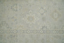 2x3 Hand Knotted Beige, Ivory and Gray Traditional Persian Oushak Wool Rug | N3123
