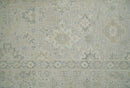 2x3 Hand Knotted Beige and Gray Traditional Persian Wool Rug