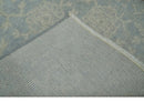 2x3 Hand Knotted Blue, Beige and Gray Traditional Persian Oushak Wool Rug | N7423