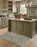 2x3 Hand Knotted Gray And Beige Traditional Persian Wool Rug