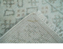 2x3 Hand Knotted Gray and Silver Oushak Wool Rug, Entryway Rug | TRDCP125023