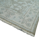 2x3 Hand Knotted Gray, Ivory and Silver Traditional Persian Wool Rug