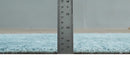 2x3 Hand Woven Modern Solid Blue Wool Rug