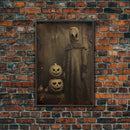 Black And White Art, Halloween Wall Art, Horror Decor, Dark Art Print, Canvas Print, Wall Art, Vertical Print, Home Decor, Wall Decor