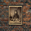 Spooky Room Decor, Gothic Wall Decor, Horror Art, Dark Fantasy, Occult Art, Canvas Print, Wall Art, Vertical Print, Home Decor, Wall Decor