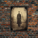 Vintage Print, Victorian Wall Art, Antique Photograph, Canvas Print, Wall Art, Vertical Print, Vintage Wall Art, Gaming Wall Decor, RV Decor