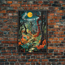 Halloween Wall Art, Spooky Room Decor, Creepy Wall Art, Canvas Print, Wall Art, Vertical Print, Horror Home Decor, Ghost Art Print