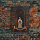 Spooky Fine Art Print, Halloween Ghost Art, Fall Artwork, Fall Decor, The Ghost Of The Library