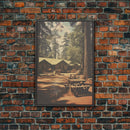 Camp Decor, Outdoor Wall Art, Cabin Wall Art, Canvas Print, Wall Hanging, Portrait Art, Teacher Gift, Apartment Wall Decor, Ranch Wall Art