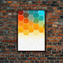 Mid Century Art Print, Framed Modern Art, Geometric Art, Mid Century Modern Wall Art, Colorful Art, MCM Style Canvas Art