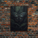 Butterfly In Woods, Butterfly Wall Decor, Dark Art, Green Wall Art, Insect Wall Decor, Wall Decor, Canvas Print, Wall Art, Framed Canvas