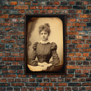 Victorian Portrait, Victorian Photos, Antique Photograph, Canvas Print, Wall Art, Vertical Print, Victorian Print, Victorian Home Decor
