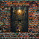 Creepy Wall Decor, Spooky Room Decor, Canvas Print, Wall Hanging, Portrait Art, Halloween Wall Decor, Dark Fantasy, Dark Wall Art