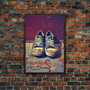 Sneaker Art, Shoe Wall Art, Sneaker Head, Canvas Print, Wall Hanging, Portrait Art, Fashion Wall Art, Gift For Her, Home Wall Decor