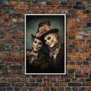 Dark Fantasy, Goth Wall Art, Gothic Wall Decor, Spooky Art, Creepy Wall Art, Canvas Print, Wall Art, Vertical Print, Home Decor, Room Decor