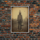 Horror Home Decor, Spooky Halloween, Creepy Wall Art, Dark Fantasy, Canvas Print, Wall Art, Vertical Print, Home Decor, Wall Decor