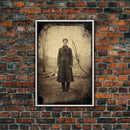 Vintage Print, Victorian Wall Art, Antique Photograph, Canvas Print, Wall Art, Vertical Print, Vintage Wall Art, Gaming Wall Decor, RV Decor