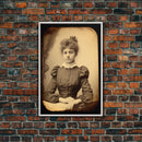 Victorian Portrait, Victorian Photos, Antique Photograph, Canvas Print, Wall Art, Vertical Print, Victorian Print, Victorian Home Decor