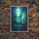 Abandoned Building, Spooky Art Print, Horror Home Decor, Canvas Print, Wall Hanging, Portrait Art, Anniversary Gift, Tiny House Decor