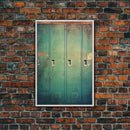 Locker Decor, Rustic Wall Decor, Minimalist Wall Art, Canvas Print, Wall Hanging, Portrait Art, Trendy Wall Art, Modern Prints, Room Decor