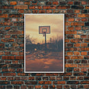 Basketball Wall Art, Sports Wall Art, Canvas Print, Wall Hanging, Portrait Art, Family Home Decor, Housewarming Gift, College Dorm Decor