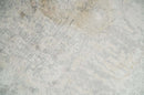 2x4 Modern Abstract Ivory and Gray Hand Knotted Art Silk Wool Rug