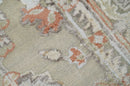 2x4 Hand Knotted Beige and Peach Traditional Persian Oushak Wool Rug