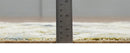 2x4 Hand Knotted Modern Olive And Charcoal Wool and Art Silk Rug