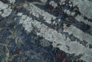 2x4 Modern Abstract Gray and Silver Hand Knotted Wool Rug