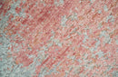 2x4 Modern Abstract Peach and Gray Bamboo Silk Hand Knotted Rug
