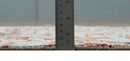 2x4 Modern Abstract Rust and Ivory Hand Loom Art Silk Rug