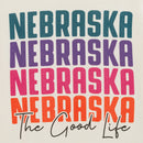 Nebraska The Good Life T-Shirt  | Cream | Pretty & Fabulous