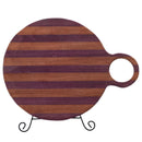 Cutting Board With Handle | Circle | Mixed Wood | Handcrafted