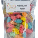 Freeze Dried Gummy Worms | Pack of 3 | 1 oz | Wicked Good Foods