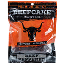 Beefcake Jerky Co Beef Peppered Jerky | 2.7 oz | No Nitrates or Nitrites | Gold Dust Kettle Corn