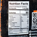 Beefcake Jerky Co Beef Peppered Jerky | 2.7 oz | No Nitrates or Nitrites | Gold Dust Kettle Corn