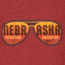 SALE | Nebraska Reflection Collection Zip Up Hoodie | Rust | Multiple Sizes | Screen Machine