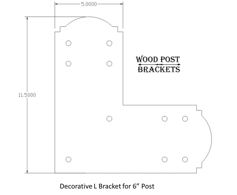 Crowned Brackets for 6x6 Dimensional Lumber