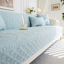 Cotton Quilted Sofa Cover, Non-Slip Couch Protector Fits Backrest, Seat & Armrest