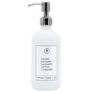 SALE | I Am Kind White Glass Dispenser | 16 oz | Plains + Simple