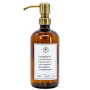 SALE | I Am Grateful Amber Glass Dispenser | 16 oz | Plains + Simple